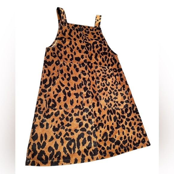 Hayden Girls Corduroy Leopard Overall Dress Size L (age 11/12) - Picture 7 of 12